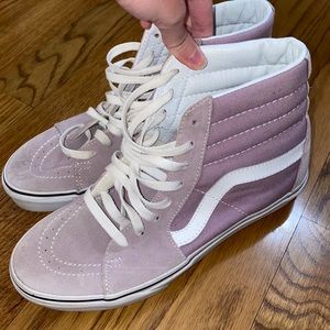 Lavender/Purple hightop vans